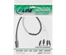InLine FF 8087 - SATA x4, 0,75m, raudona (27610)
