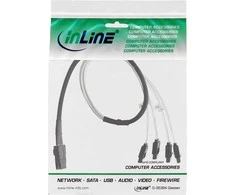 InLine ® SAS jungties kabelis Mini SAS SFF8087 iki 4x SATA Crossover OCF 0,5 m