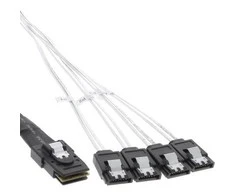 InLine FF 8087 - SATA x4, 1m, Baltas (27620B)