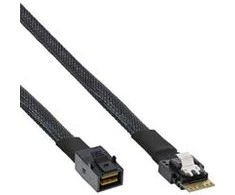 InLine 27643B 24Gbits Slim-SAS kabelis 4iSFF-8654 auf Mini-SAS-HDSFF-8643 100cm