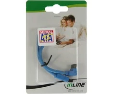 Intos InLine suapvalintas SATA laidas su L jungtimi, 0,15 m