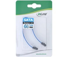 InLine SATA - SATA, 0,15m, mėlyna (27701K)