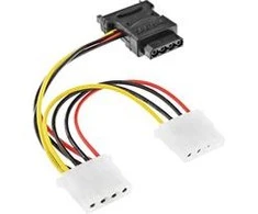 InLine SATA 15- pin - Molex x3, 0.15m, Multicolor (29679)