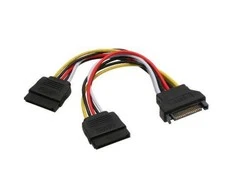 Inline Įmontuotas SATA maitinimo Y formos kabelis SATA Ø 0,15 m