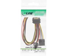 InLine SATA Strom-Y-Cable to 2x 4-Pol Molex - 30cm