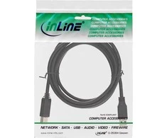 InLine USB 3.0 kabelis, nuo A iki B, juodas - 2m