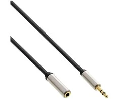 „Kabelis InLine“ lizdas 3,5 mm – 3,5 mm lizdas 3 m sidabro (99233)
