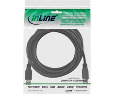 InLine USB 3.0 kabelis, nuo A iki A, juodas - 3m