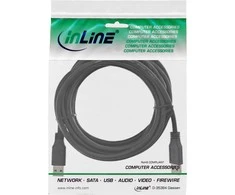 InLine USB 3.0 kabelis, nuo A iki A, juodas - 3m