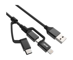 USB kabelis InLine USB-A - Žaibas 1,5 m Juodas (31515S)