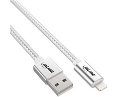 InLine Lightning USB kabelis, sidabrinis/aliuminis, 2m MFi sertifikuotas