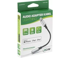 USB adapteris InLine Žaibas - Jack 3.5mm sidabro (31440)