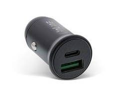 Įkroviklis InLine ® USB automobilio įkroviklis maitinimo šaltinis, USB-A + USB Taip-C, juoda