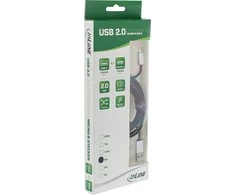USB kabelis InLine USB-A - mikroUSB 1 m Juodas (31710)