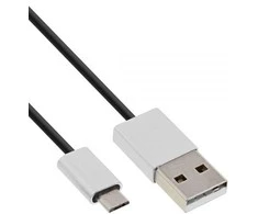 USB kabelis InLine USB-A - mikroUSB 5 m Juodieji (31750I)