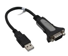 USB kabelis InLine USB-A - RS- 232 0,25 m Juodas (33306I)