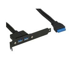 InLine lizdo laikiklis su dviem USB 3.0 prievadais į vidinį USB 3.0