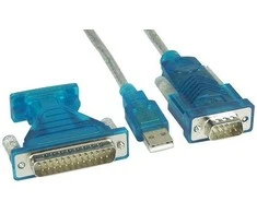 USB kabelis InLine USB-A - DB-9 1,8 m Skaidrus (33396)