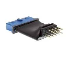 Inline Intos USB 19 pin - USB 9 pin, Juodas (33449L)