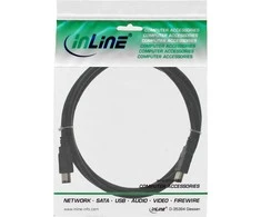 InLine Firewire 6-pin - Firewire 6-pin, 1m, Juodas (34001)