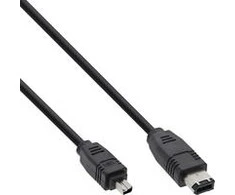 Intos InLine Firewire / DV kabelis IEEE1394, 400 Mbps, 1,8 m, 6/4 kontakto