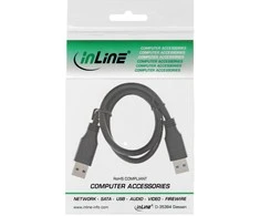 InLine USB 3.0 Cable, A to A, juodas – 0.3m