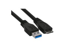 USB kabelis InLine USB-A - mikro B 0,5 m juoda (35405)