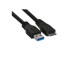 USB kabelis InLine USB-A - mikro B 0,5 m juoda (35405)