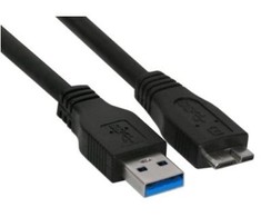 USB kabelis InLine USB-A - mikro-B 5 m juoda (35450)
