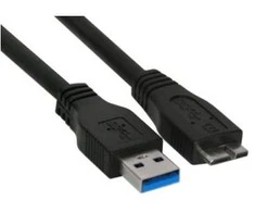 USB kabelis InLine USB-A - mikro-B 5 m juoda (35450)
