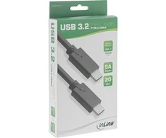 Kabelis USB InLine USB-C - USB-C 2 m Juodas (35702A)