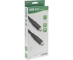 „InLine“ USB 3.2 laidas, C tipo USB kištukas/vyras, 3 m juodas