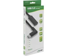 USB kabelis InLine USB-C - USB-C 1 m Juodas (35781)