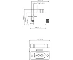 Coferro Cables AV adapteris InLine