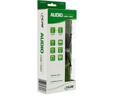 „Kabelis InLine“ lizdas 3,5 mm – 3,5 mm lizdas 5 m sidabro (99215)