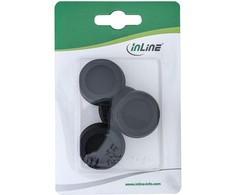 InLine rubber feet for PC cases - juodas