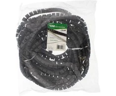 Inline Spiral Wrap kabelio apvyniojimas, 10 m ilgio, 20 mm skersmens, juodas
