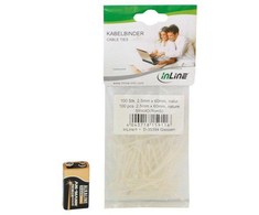 InLine Cable Tie Set 100 vnt - natural