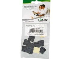 InLine mounting base for cable ties 4.5mm, juodos spalvos – 10vnt