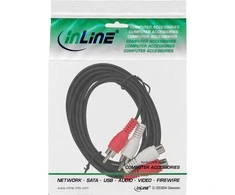 Intos InLine 2 x RCA lizdas - 2 x RCA kištukinis kabelis, 5 m
