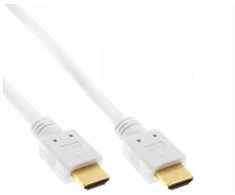 InLine 4K (UHD) HDMI laidas, baltas - 5m
