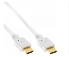 InLine 4K (UHD) HDMI laidas, baltas - 5m