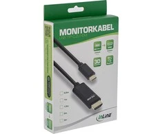 InLine USB kabelis USB-C – HDMI 2 m juodas (64112)