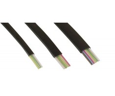 InLine Modulinis kabelis 8 venos, juoda, 100m, žiedas (68818)