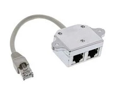 InLine Dubler prievadai ISDN, RJ45 vyrų 2x RJ45 moterų (69932A)