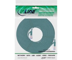 InLine Flat Patch kabelis, U/FTP, Cat.6A, žalia, 5m