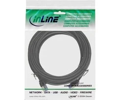 InLine Lim apvalios tinklo kabelis pleistras U / FTP Cat, 6A - Juoda - 5m