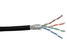 InLine Network Patchcord SF / UTP, Cat.5E, AWG26, CCA, PVC, juoda, 100m (72099S)