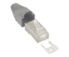 Inline RJ45 8P8C kištukas, pilkas 10 vnt. (74510A)