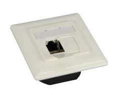 InLine 6, 2x RJ45 moterys, baltos (75602H)